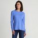 Women's Cotton Relaxed Long Sleeve Crew Neck, Front