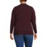 Women's Plus Size Cotton Relaxed Long Sleeve Crew Neck, Back