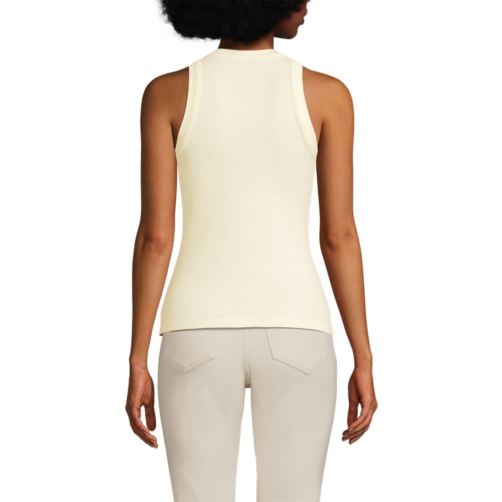 売れ筋商品|||ランズエンド カットソー トップス レディース Women's Drapey Rib Fitted Tank Top Sunset coral pink Women's Drapey Rib Fitted Tank Top | Lands' End