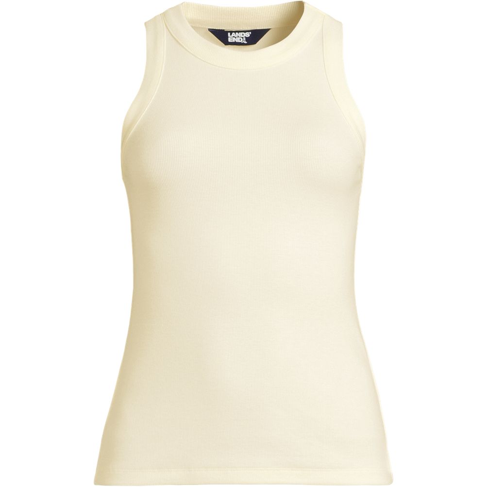 Women's Drapey Rib Skimming Tank Top | Lands' End