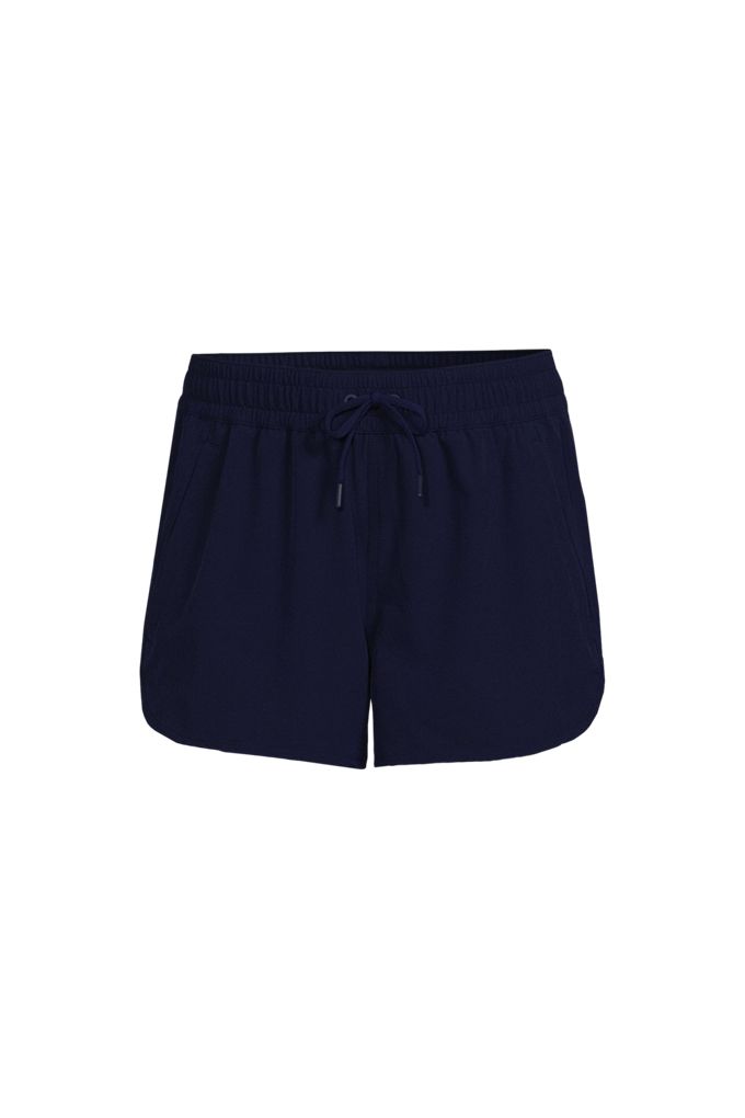 Women's 3" Packable Cover-up Swim Shorts - Lands' End - Blue - 6