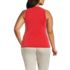 Women's Plus Size Drapey Rib Skimming Tank Top, Back