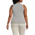 Women's Plus Size Drapey Rib Skimming Tank Top, Back