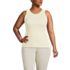 Women's Plus Size Drapey Rib Skimming Tank Top, Front