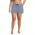 Women's Plus Size 3" Packable Cover-up Swim Shorts, Front