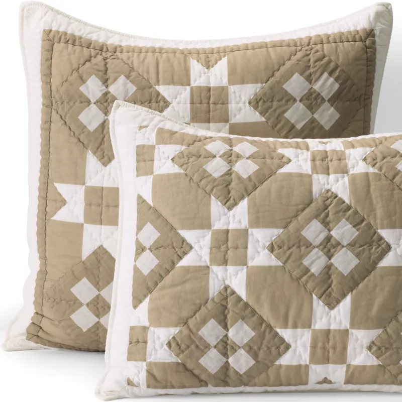 Barn Star Quilt Sham, Front