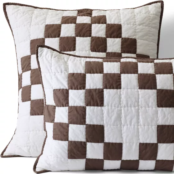Irish Chain Quilt and Sham - primary