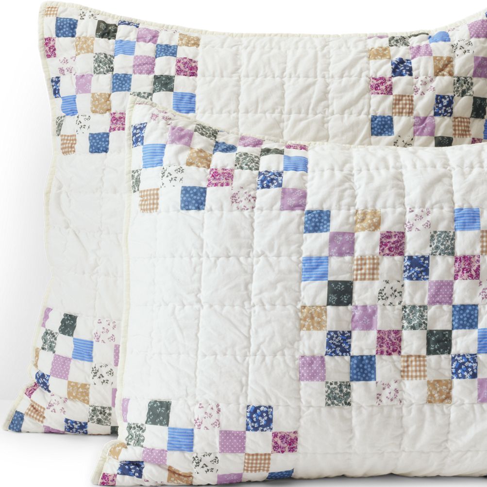 【U LAN】Square Quilting Mini Crop Padding Mini Block Quilt Sham | Lands' End