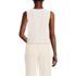 Women's Crepe Button Front Vest, Back