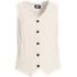 Women's Crepe Button Front Vest, Front