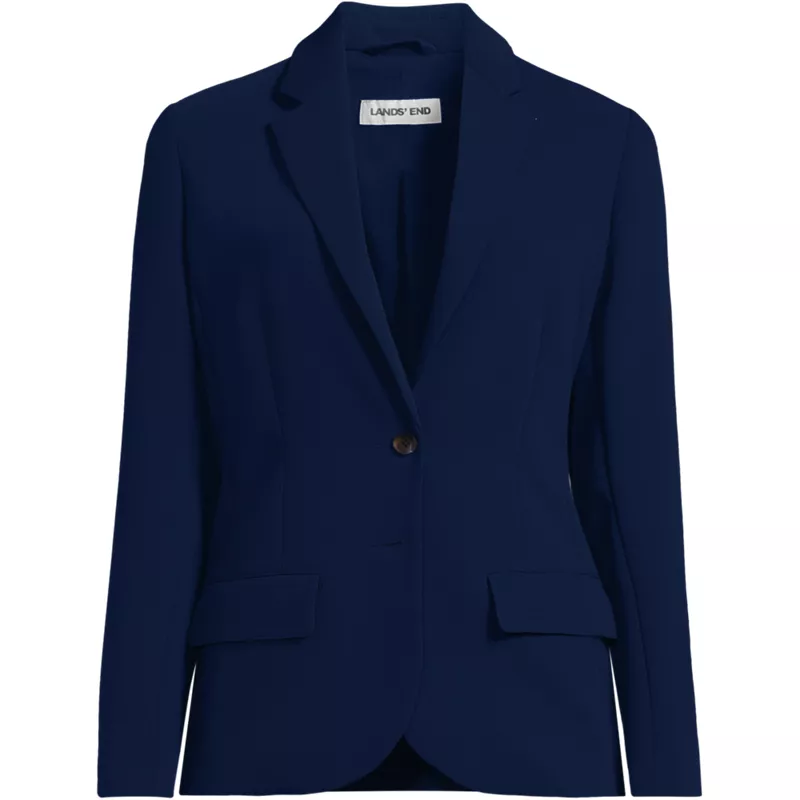 Women's Crepe Fluid Blazer, Front