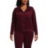Women's Plus Size Corduroy Cropped Button Front Jacket, Front