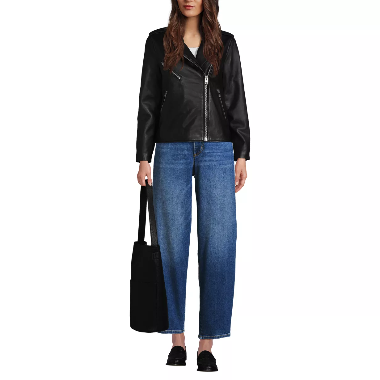 Women's Faux Leather Bucket Bag