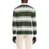 Men's Long Sleeve Textured Rugby Polo, Back