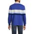 Men's Long Sleeve Textured Rugby Polo, Back