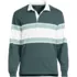 Men's Long Sleeve Textured Rugby Polo, Front