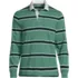 Men's Tall Long Sleeve Lightweight Slub Rugby Polo, Front