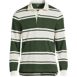 Men's Long Sleeve Textured Rugby Polo, Front