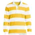 Men's Long Sleeve Lightweight Slub Rugby Polo, Front