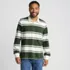 Men's Long Sleeve Textured Rugby Polo, Front