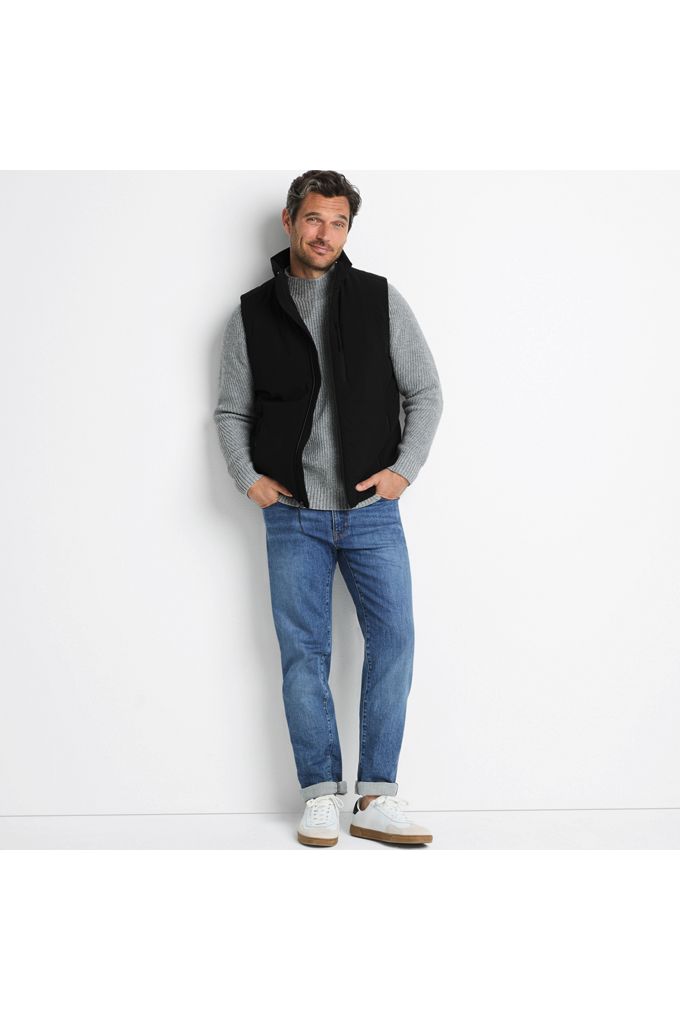 Lands' End Men's Insulated Commuter Vest In Black