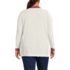 Women's Plus Size Fine Gauge Cotton Cardigan with Tipping Sweater, Back