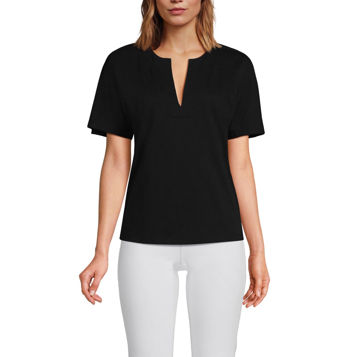 Women's Supima Notch Neck T-shirt