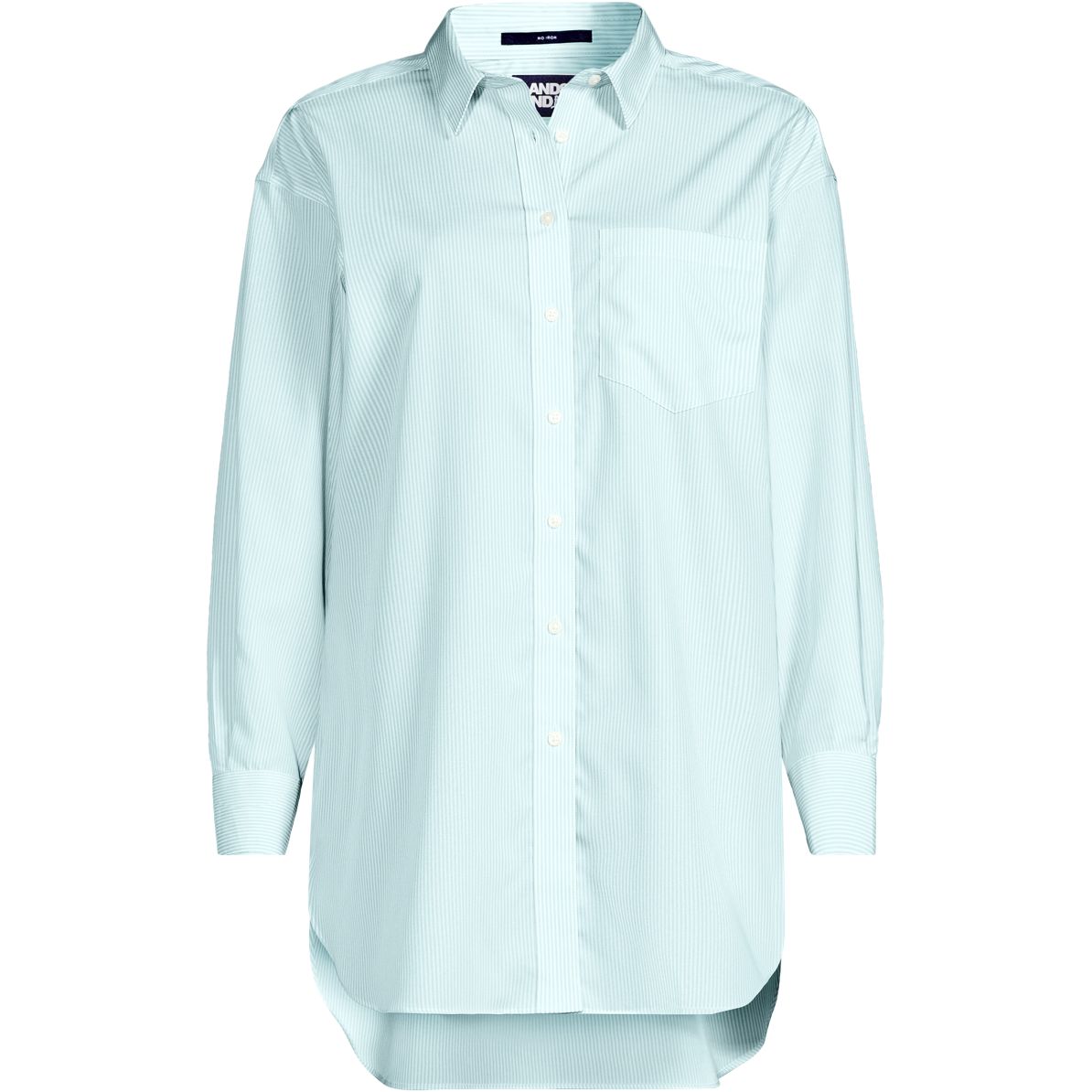 Women's No Iron Poplin Extra Long Tunic