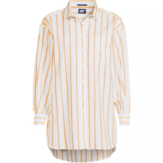 Women's No Iron Oversized Poplin Extra Long Tunic - primary