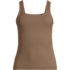 Women's Plus Size Wide Rib Tank Top, Front