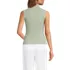 Women's Fine Gauge Cotton Turtleneck Tank Sweater, Back
