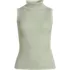 Women's Fine Gauge Cotton Turtleneck Tank Sweater, Front