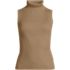 Women's Fine Gauge Cotton Turtleneck Tank Sweater, Front