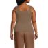 Women's Plus Size Wide Rib Tank Top, Back