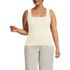 Women's Plus Size Wide Rib Tank Top, Front