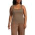 Women's Plus Size Wide Rib Tank Top, Front