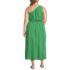 Women's Plus Size One Shoulder Crepe Midi Dress, Back