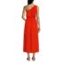 Women's One Shoulder Crepe Midi Dress, Back