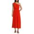 Women's One Shoulder Crepe Midi Dress, Front