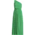 Women's Plus Size One Shoulder Crepe Midi Dress, Front