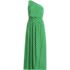 Women's One Shoulder Crepe Midi Dress, Front