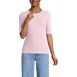 Women's Drapey Rib Skimming Elbow Sleeve Crew Neck T-shirt, Front