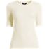 Women's Plus Size Drapey Rib Skimming Elbow Sleeve Crew Neck T-shirt, Front