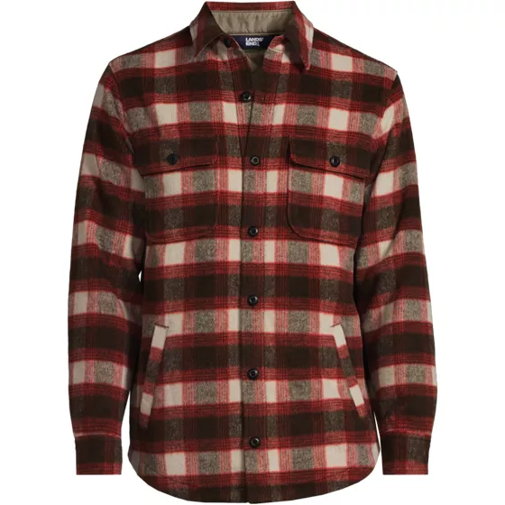 Men's Big and Tall Super Brushed Shirt Jacket - primary