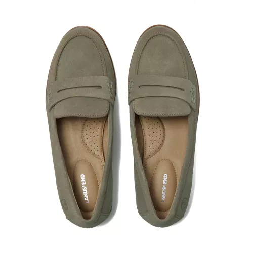 Women's Comfort Lug Sole Suede Loafers, alternative image