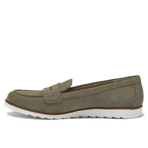Women's Comfort Lug Sole Suede Loafers, alternative image