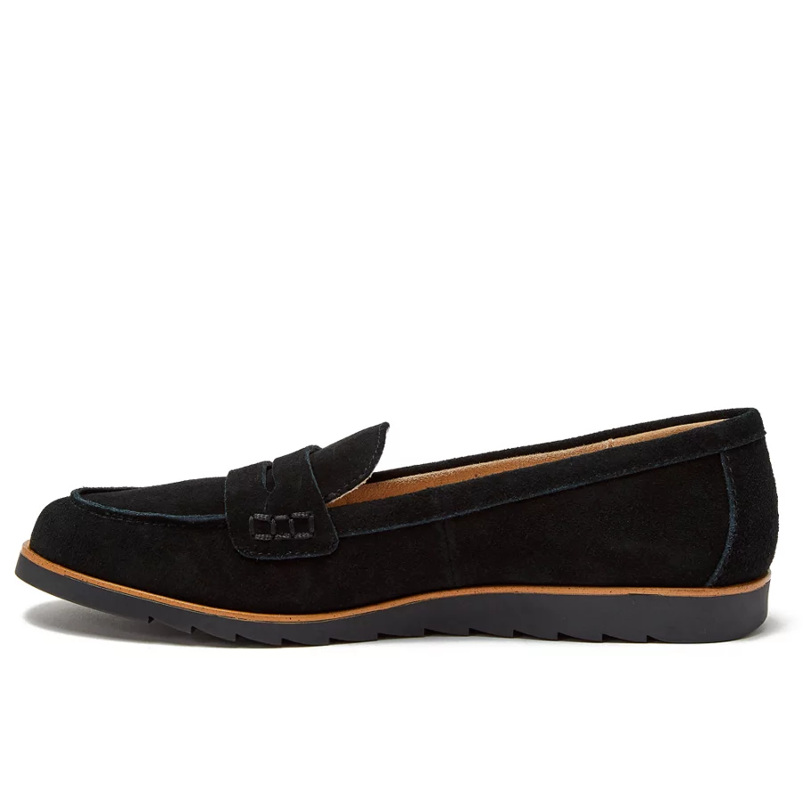 School Uniform Women's Comfort Lug Sole Suede Loafers view 5