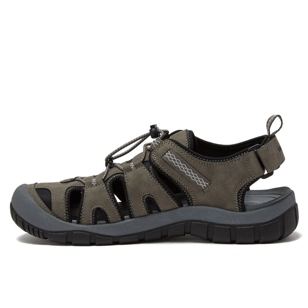 Mens black closed toe sandals on sale