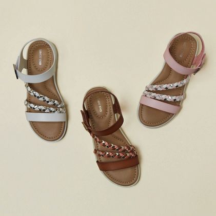 Kids Braided Easy On Dress Sandals - image 5