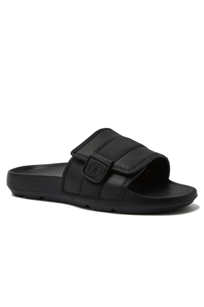 Lands' End Men's Slip On Pool Slides In Black